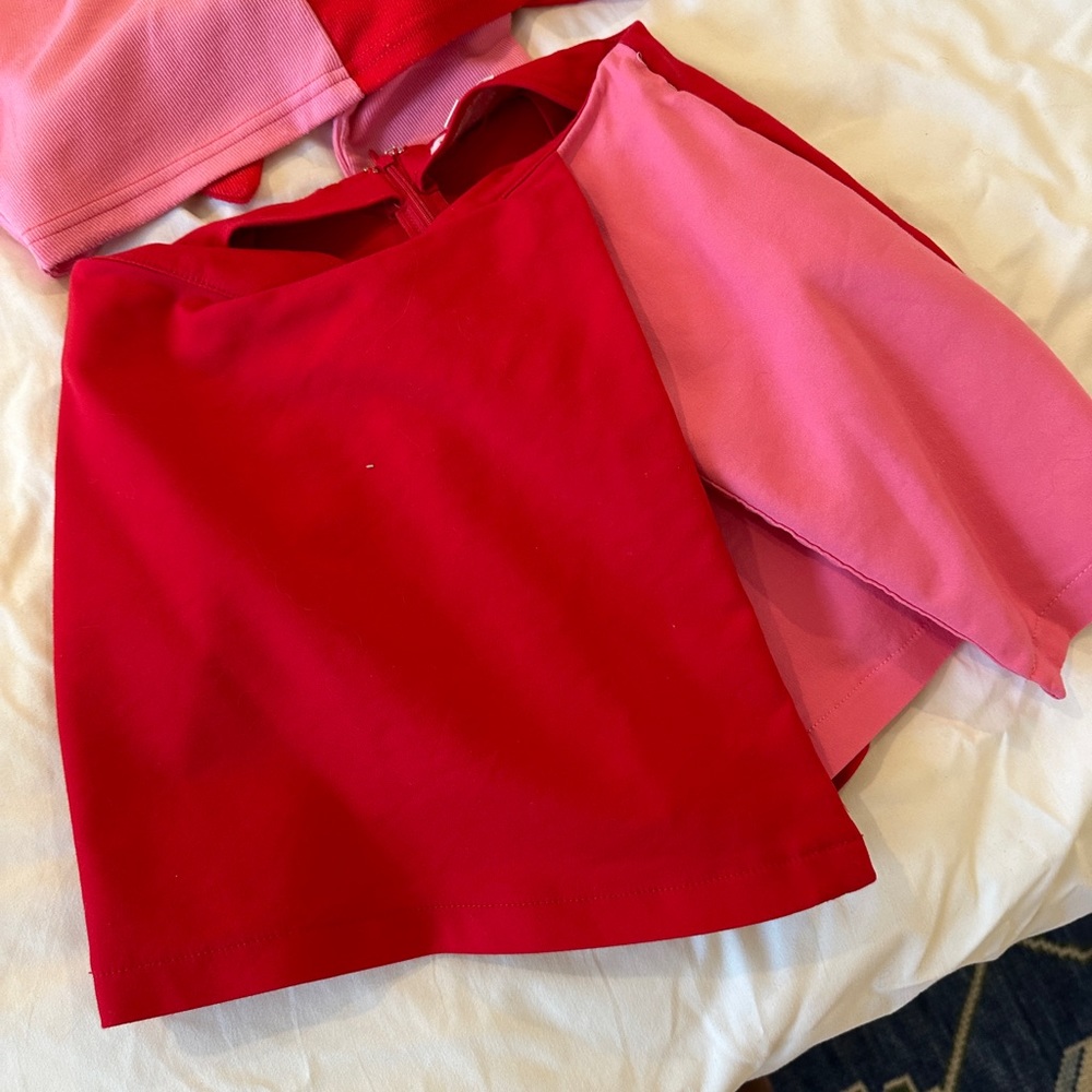 Aaleyah Two Toned Wrap Skirt-Superdown